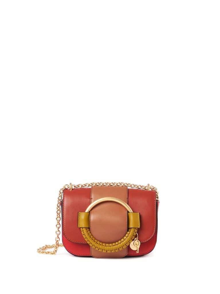 Leather Crossbody Bag With Chain Strap