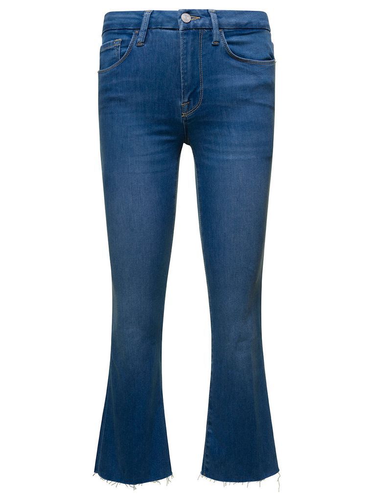 Le Crop Mini Boot Blue Jeans Woman