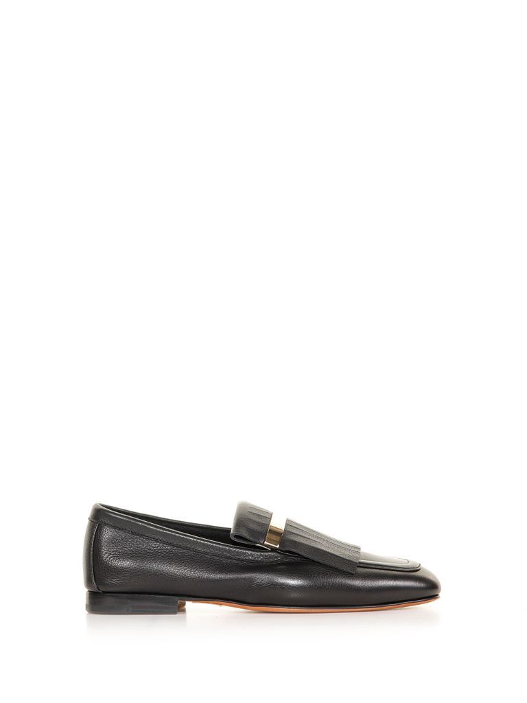 Leather Loafer With Fringes