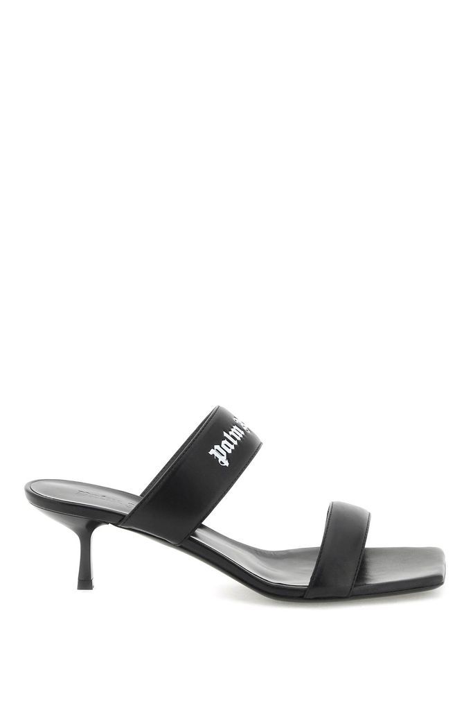 Leather Mules With Logo