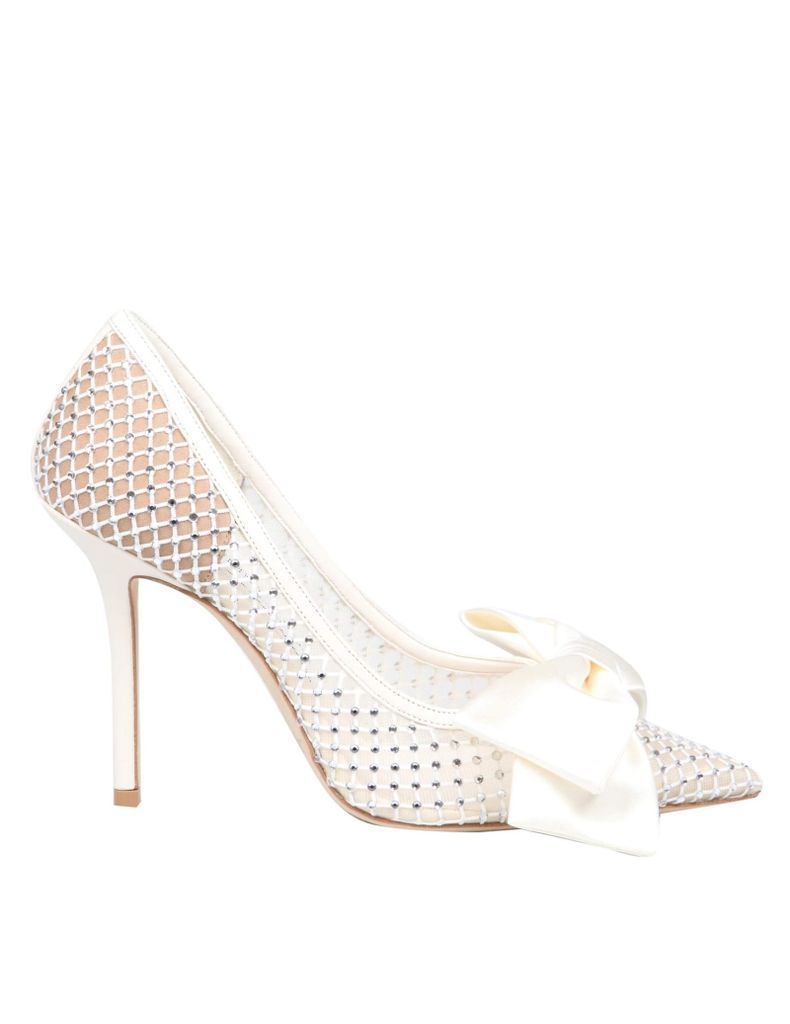 Lobe 100 Pumps In Mesh With Applied Crystals