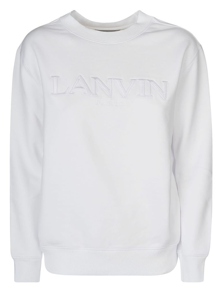 Logo Embroidered Rib Sweatshirt