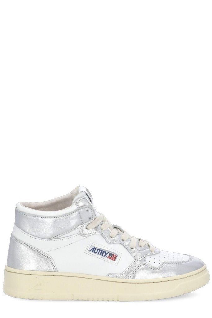Logo Patch Mid-Top Sneakers