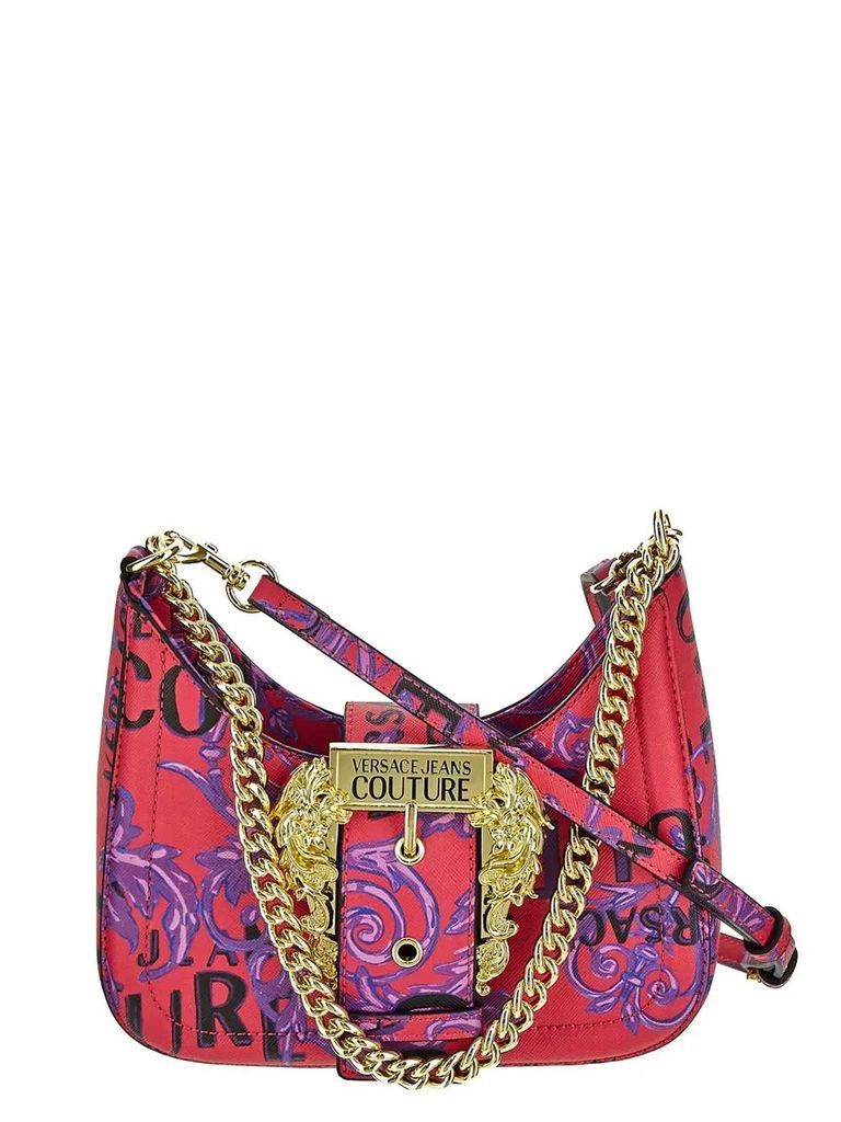 Logo Couture Baroque Buckle Shoulder Bag