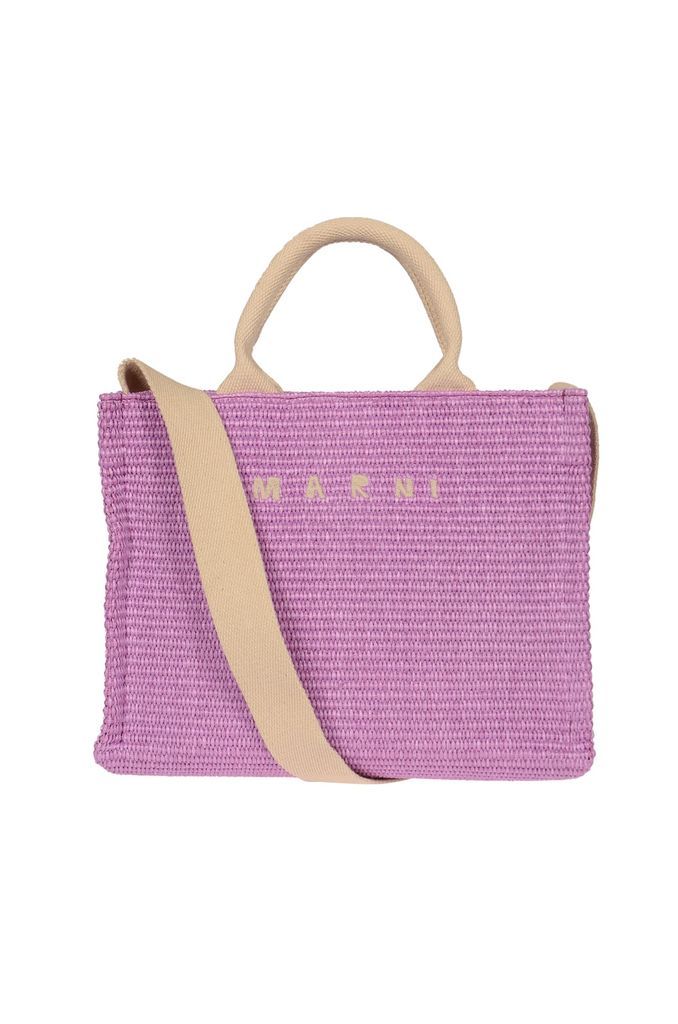 Logo Embroidered Woven Tote