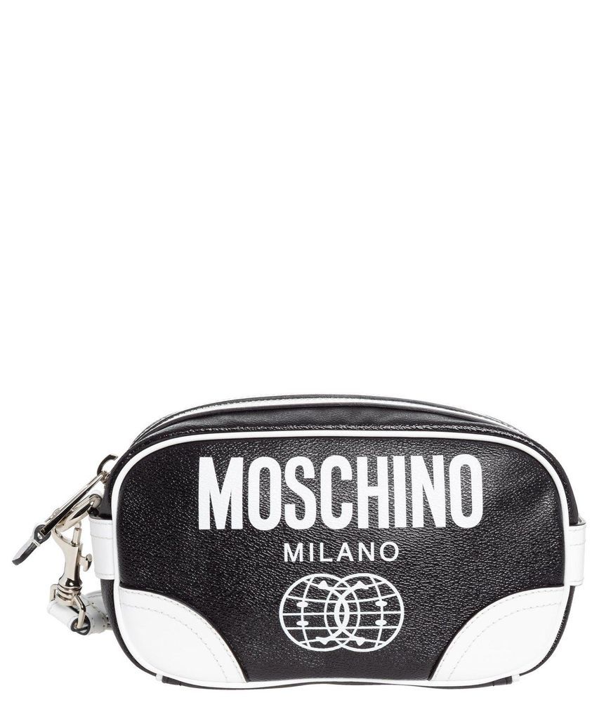 Logo Printed Toiletry Bag Moschino