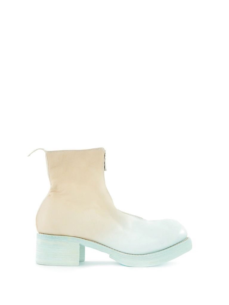 Low Ankle Boot With Front Zip