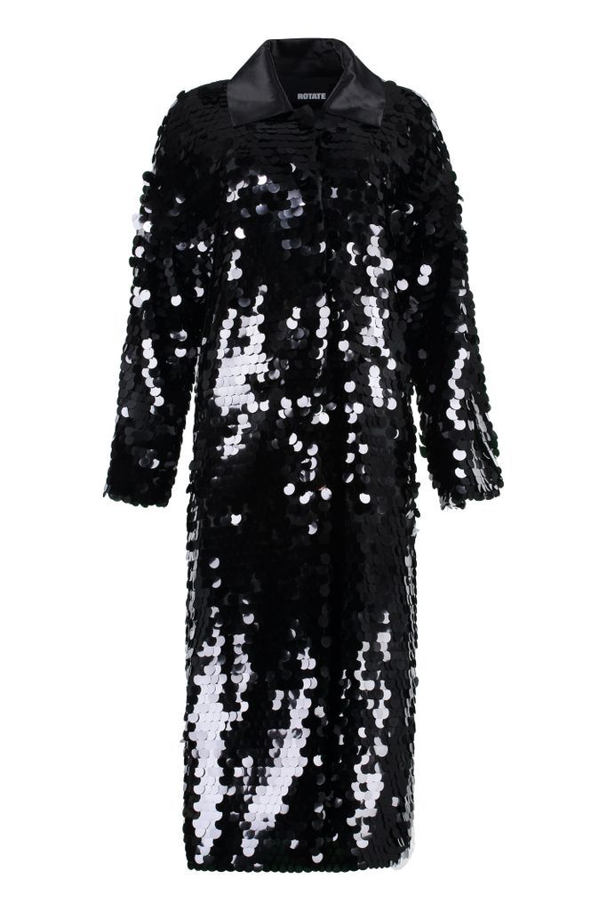 Long Jacket With Maxi Sequins