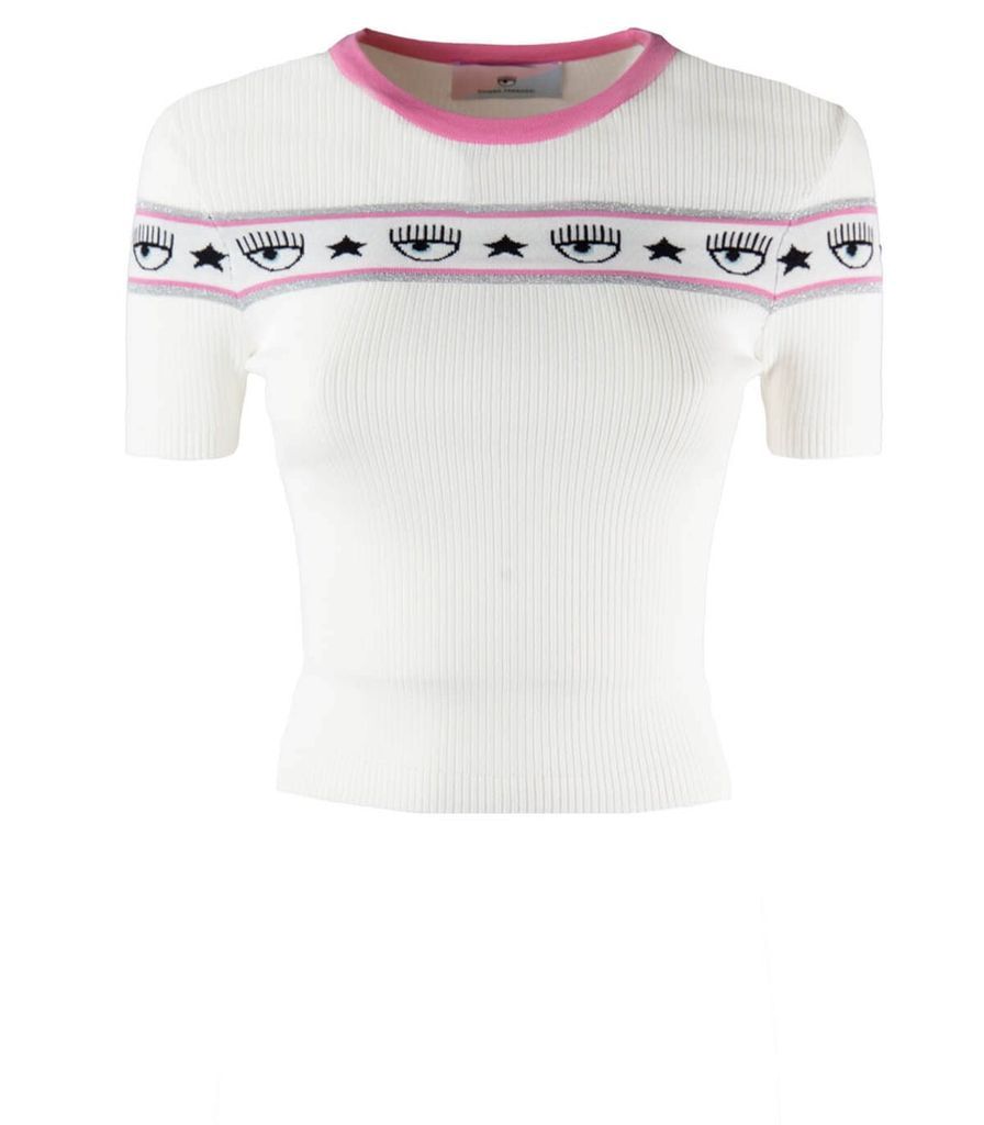 Logomania White Pink T-Shirt