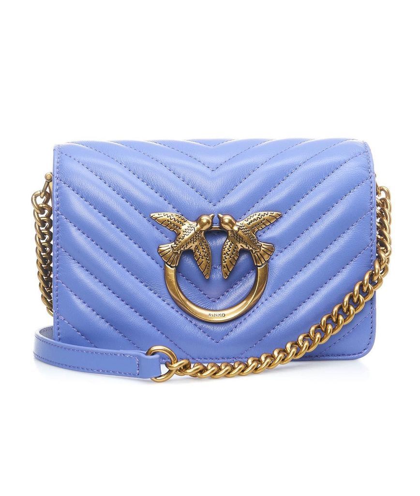 Love-Birds Quilted Chain-Linked Crossbody Bag