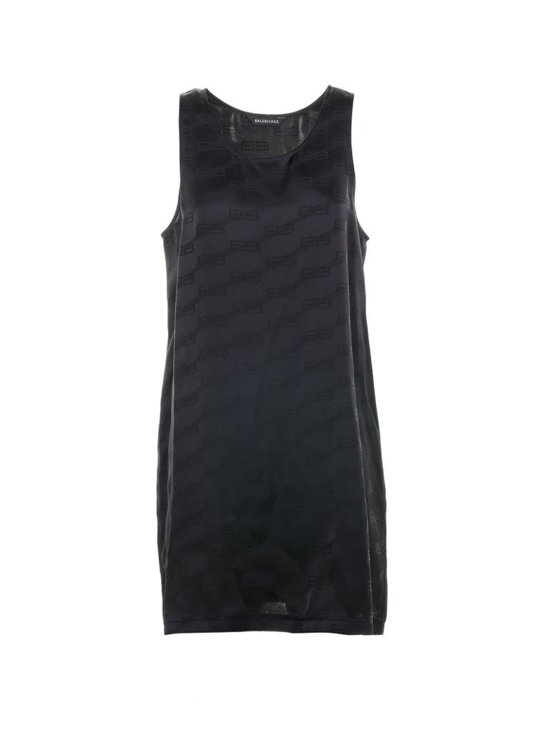 Long Tank Top With All Over Logo