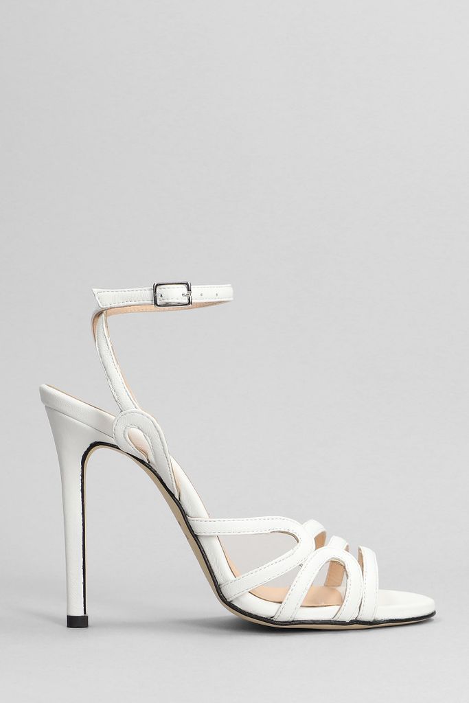 Lory Sandals In White Leather