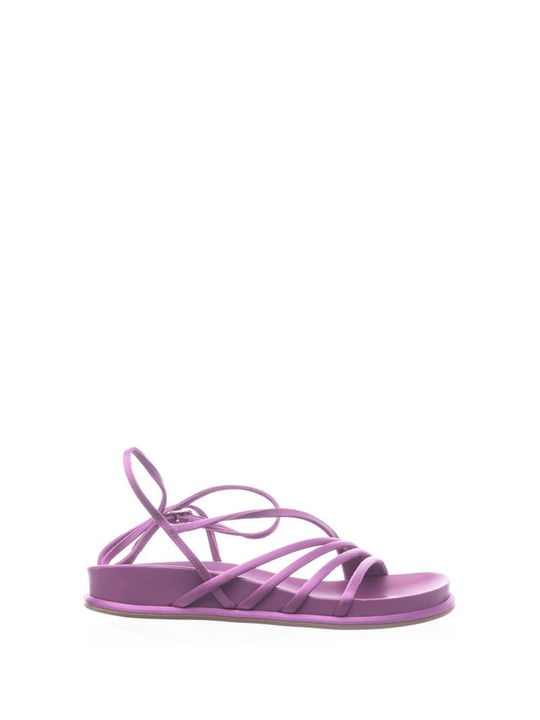 Low Sandal With Ankle Laces