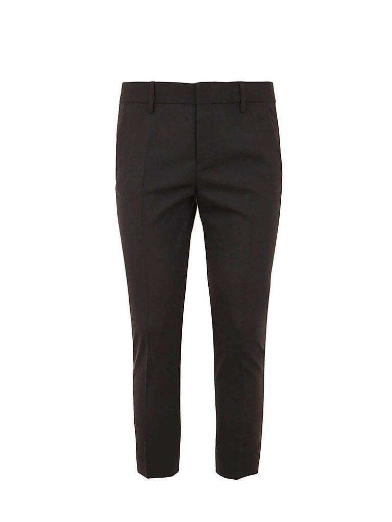 Low-Rise Slim-Fit Cropped Pants