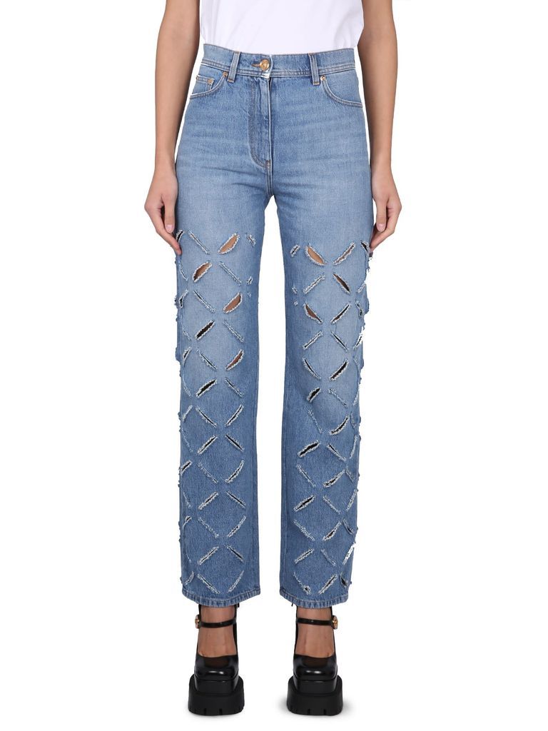 Medusa Jeans With Cuts