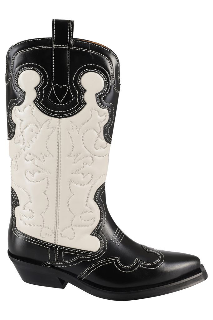 Mid Shaft Emboidered Western Boot