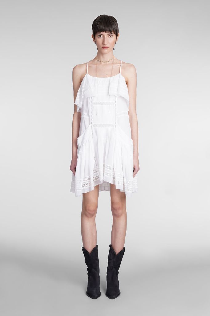 Moly Dress In White Cotton
