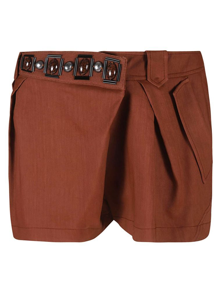 Multi-Buttoned Shorts