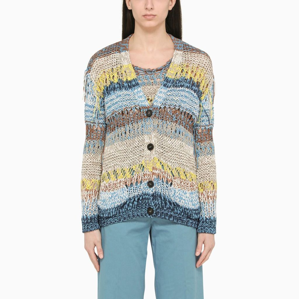 Multicoloured Knitted Cardigan