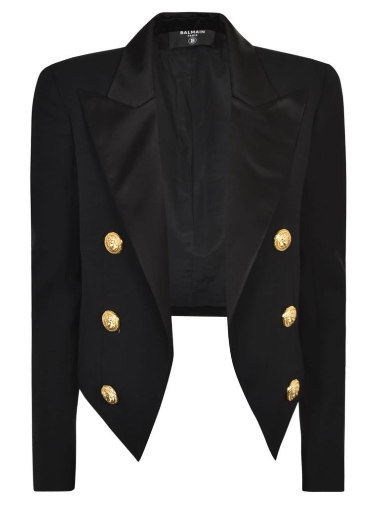 Open Front Cropped Dinner Jacket