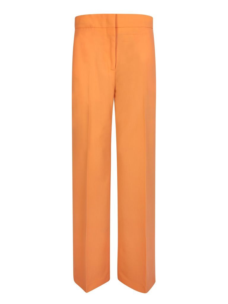 Orange Loose Fit Trousers