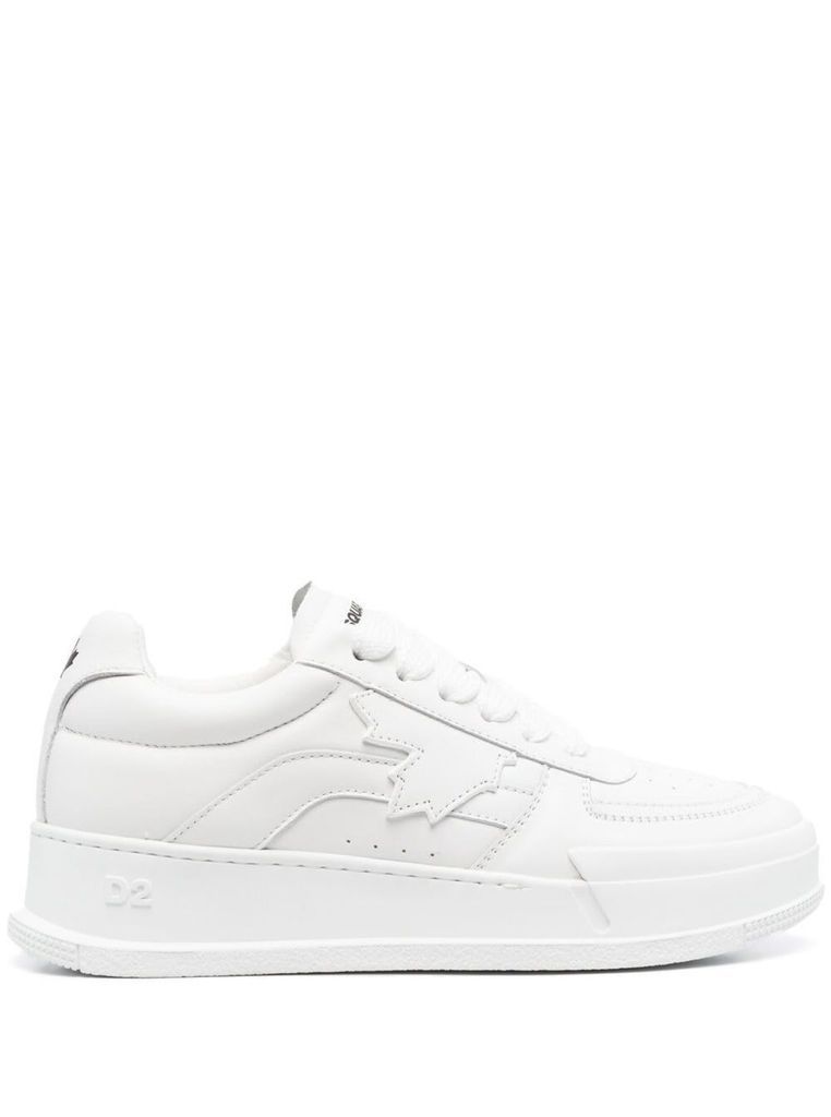 Order Sneakers Matt White In Calf Leather And Rubber Flat Rubber Sole
