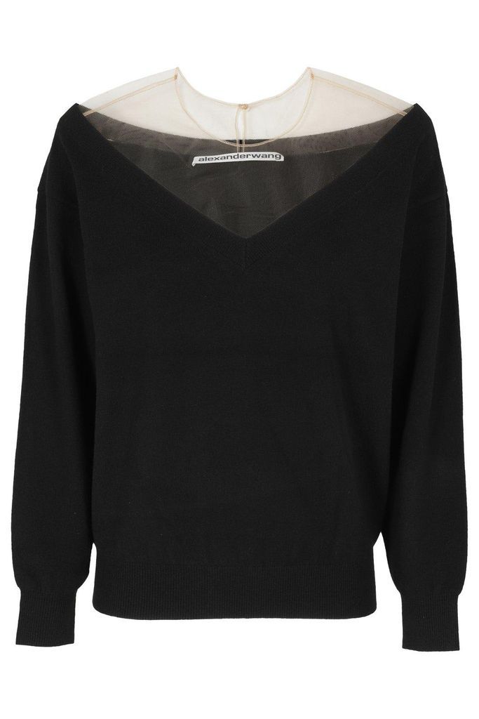 Panelled Long Sleeved Sweater