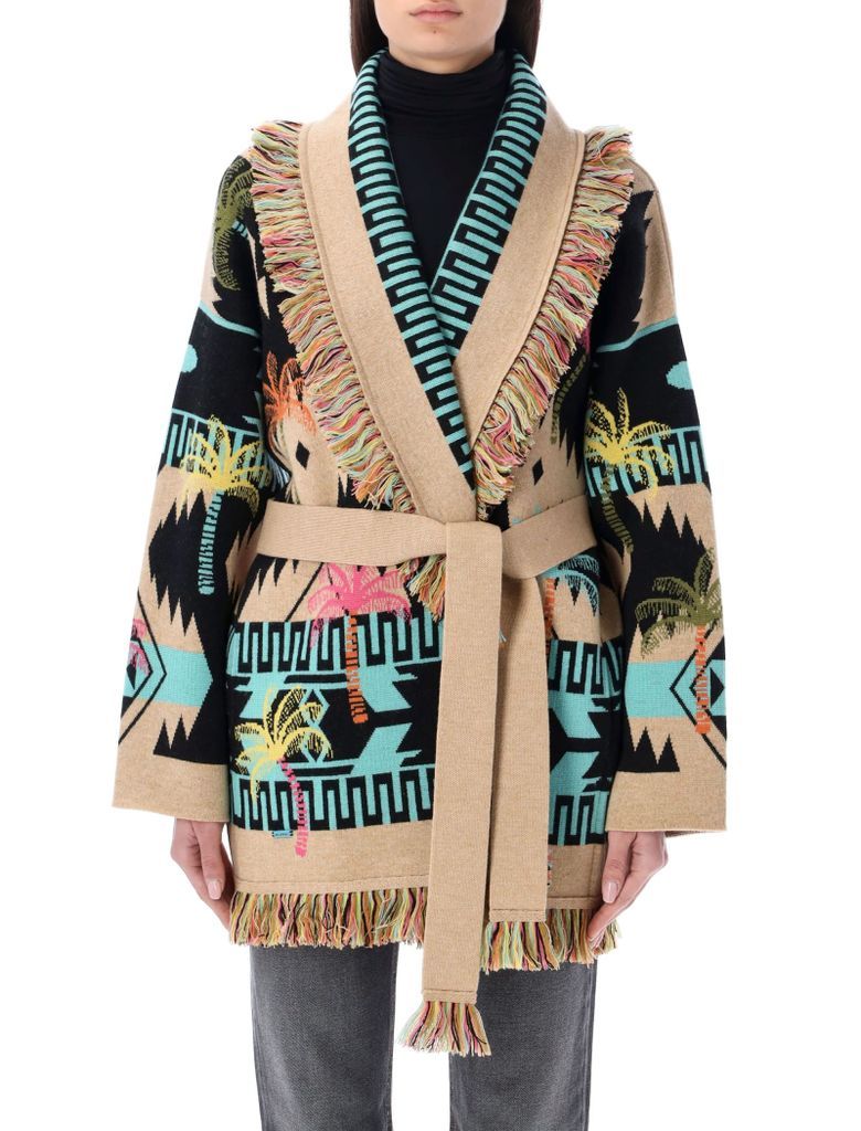 Palm Tree Jacquard Icon Cardigan