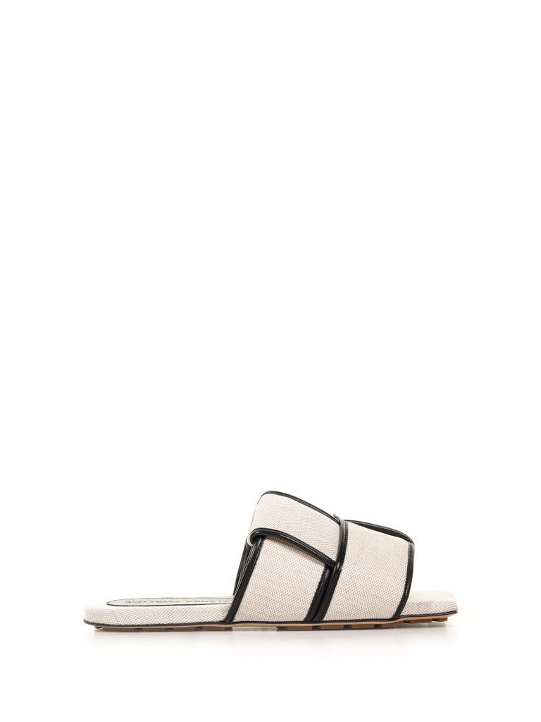 Padded Flat Patch Mule In Canvas