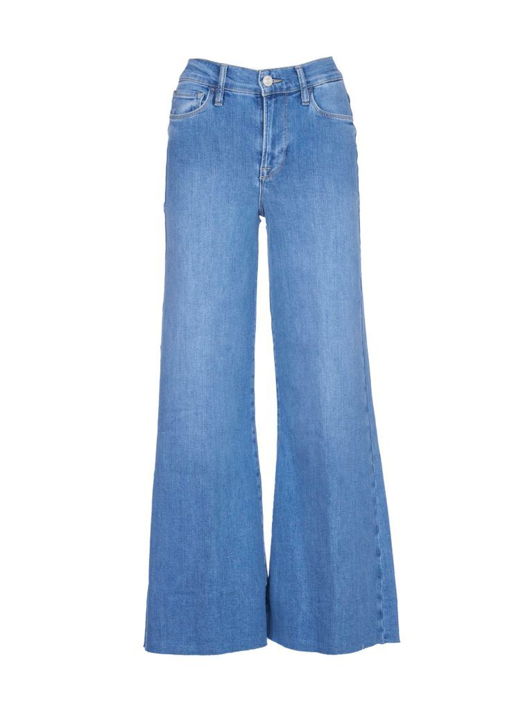 Palazzo Crop High-Waisted Jeans