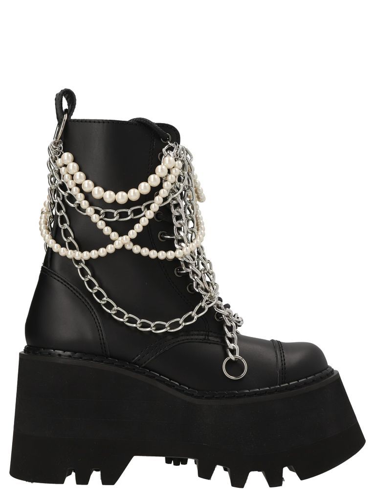 Pearl Chain Platform Boots
