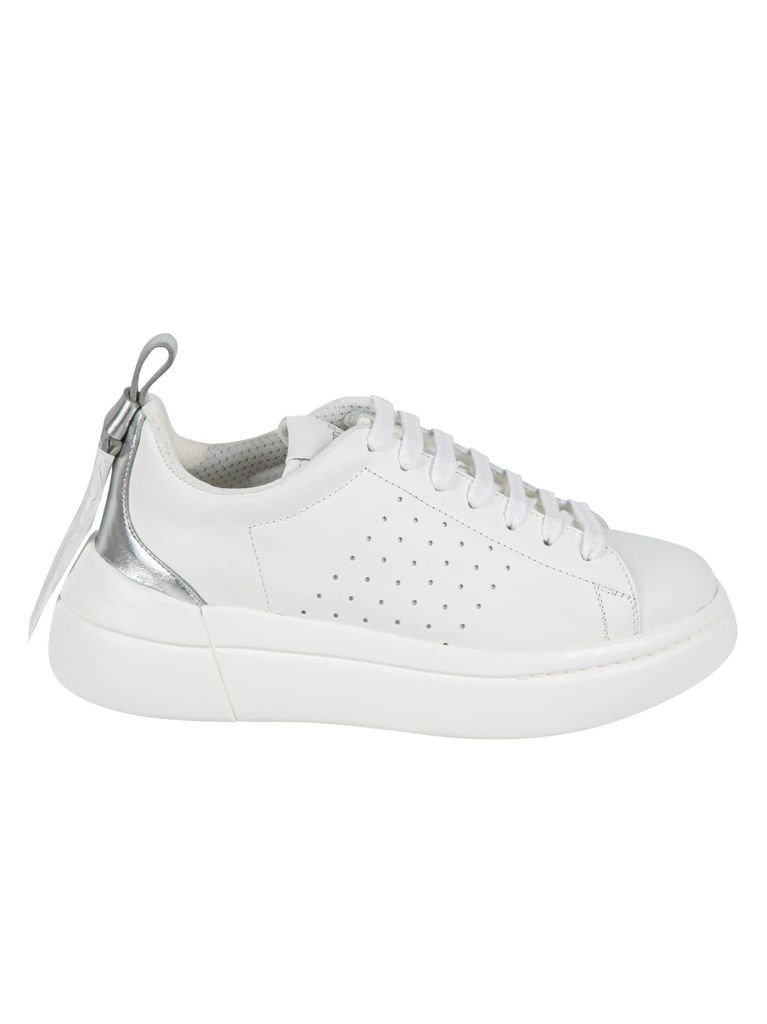 Perforated Lace-Up Sneakers