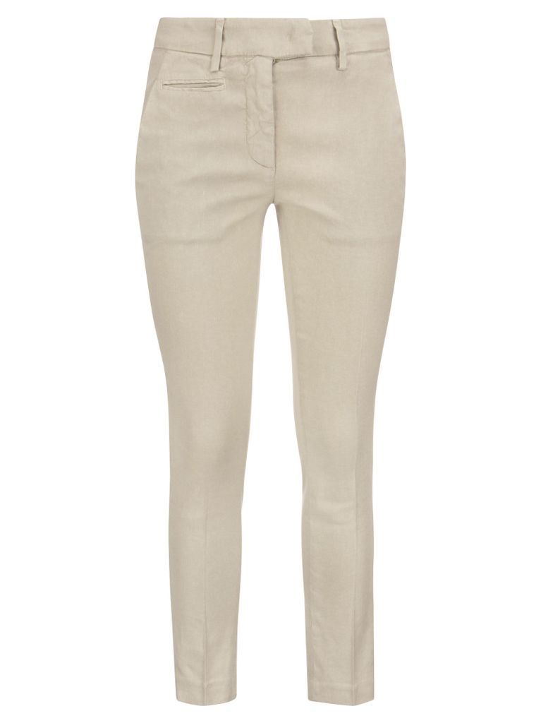 Perfect - Slim-Fit Trousers In Linen And Lyocell