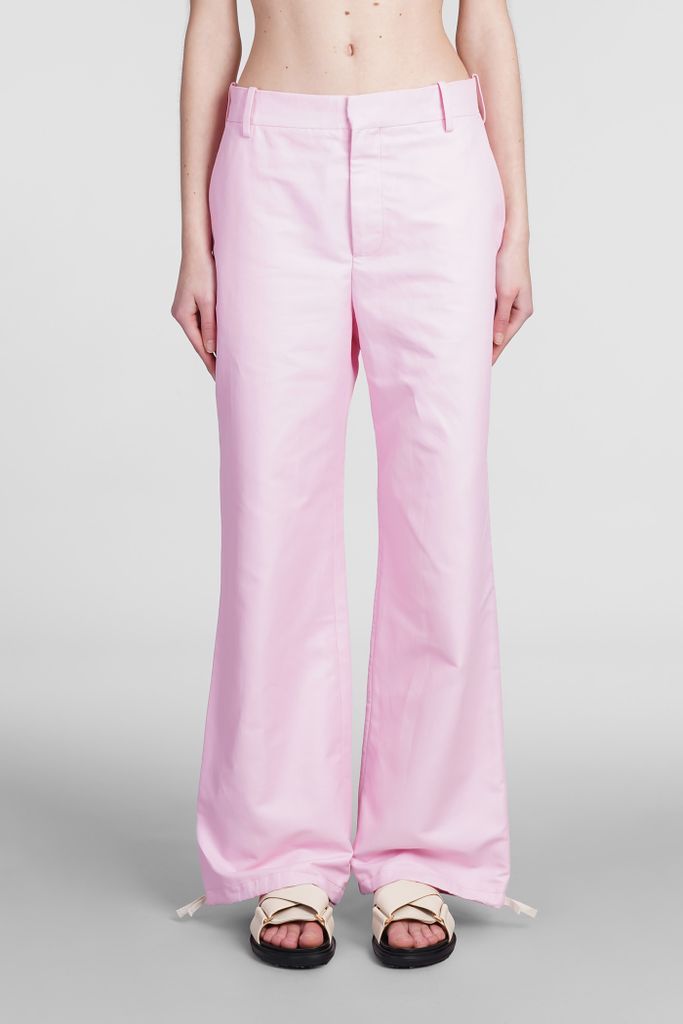 Pants In Rose-Pink Polyamide