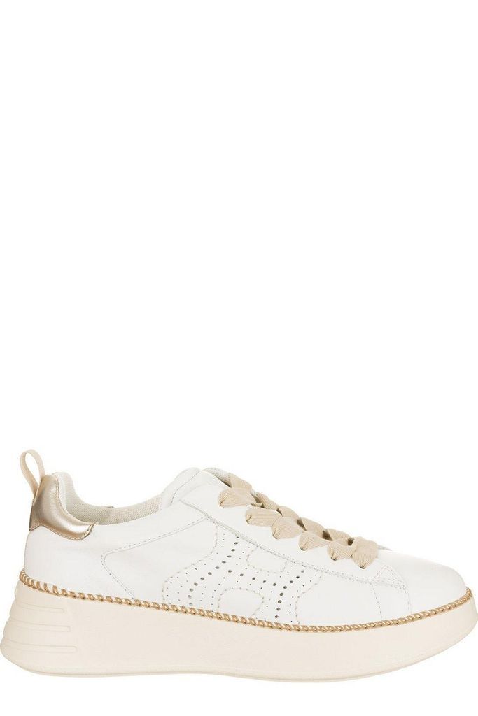 Perforated Detailed Lace-Up Sneakers