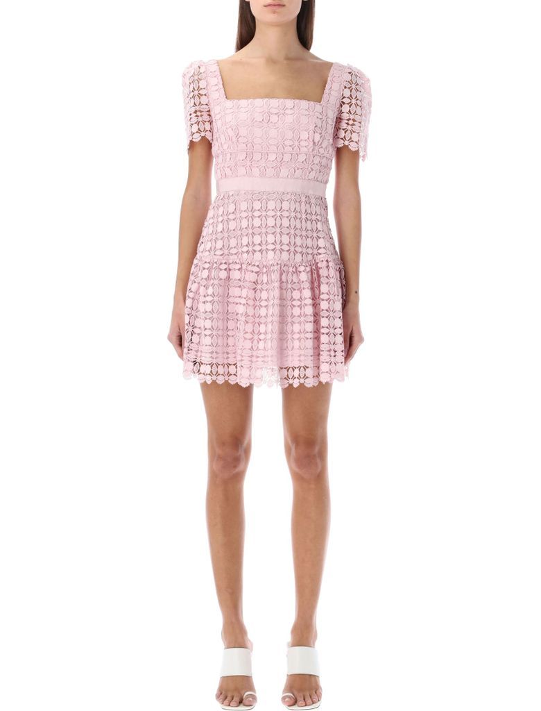 Petal Lace Mini Dress