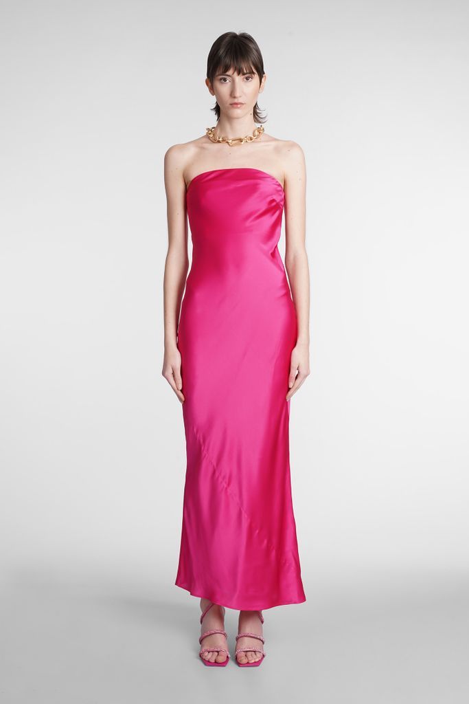 Perla Gown Dress In Rose-Pink Silk