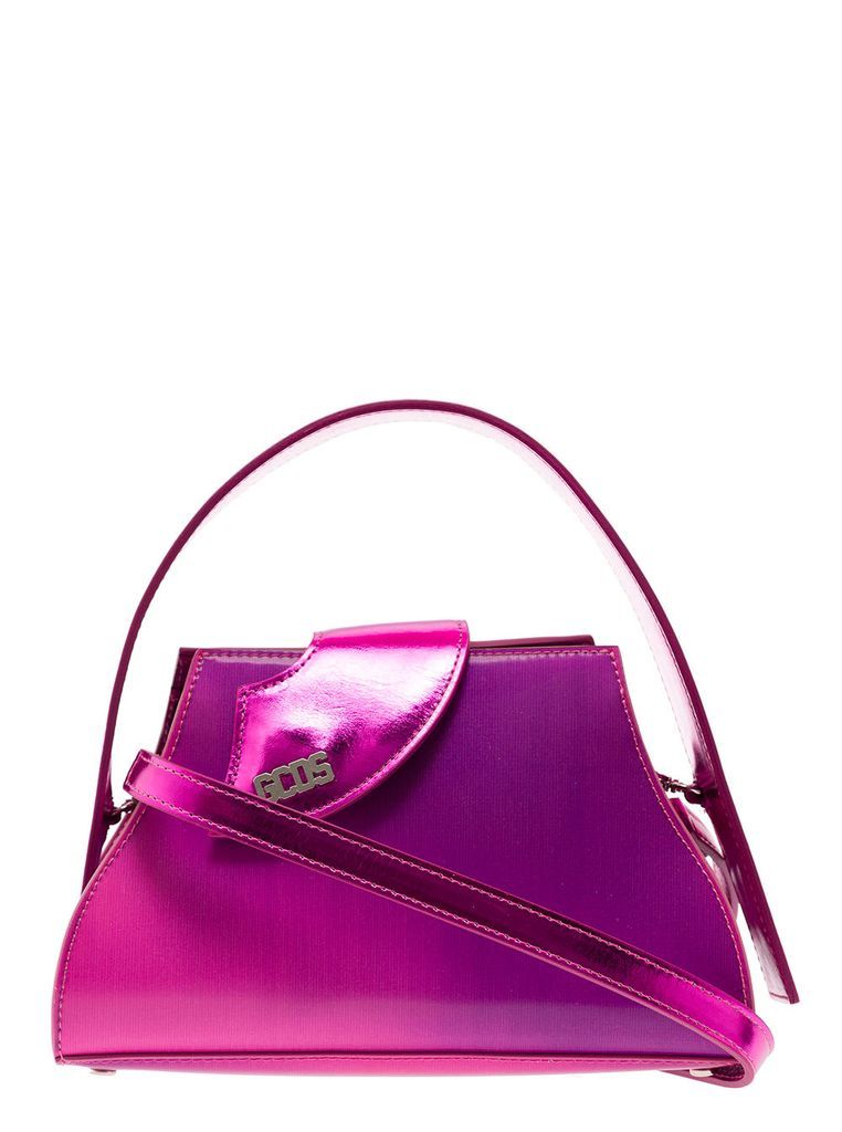 Pink Comma Ombrè Effect Bag In Polyurethane Woman