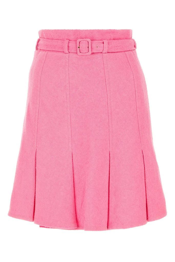 Pink Bouclé Skirt