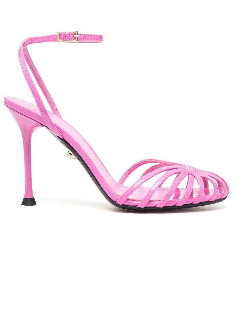 Pink Calf Leather Sandals