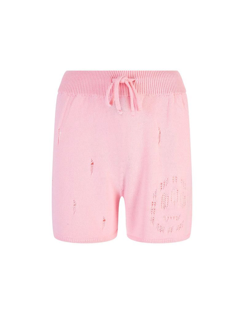Pink Shorts With All-Over Tears