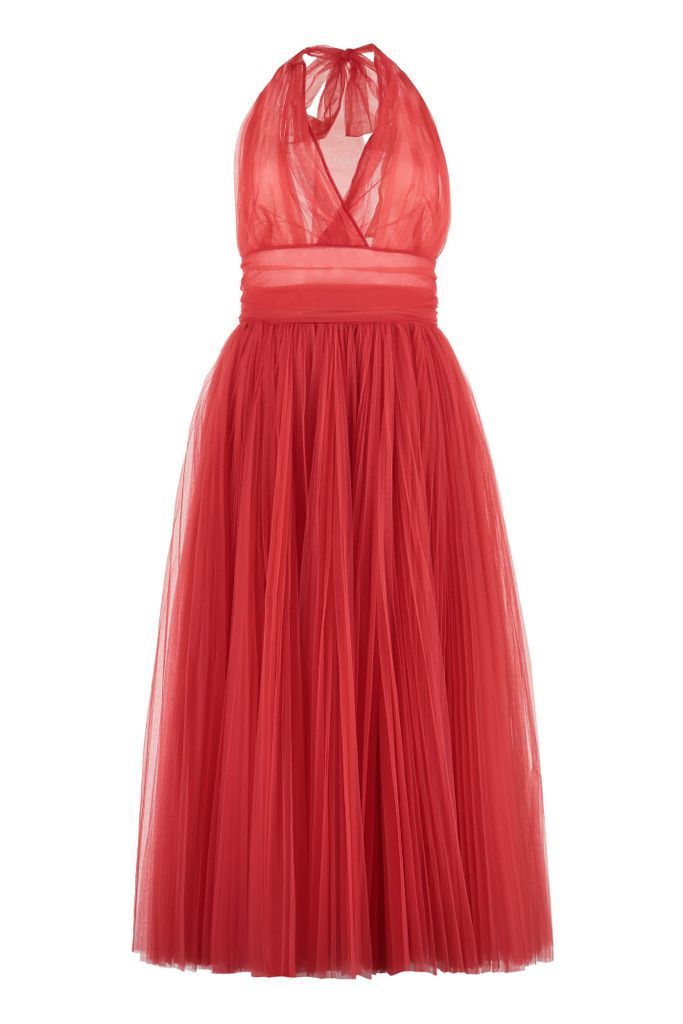 Pleated Tulle Dress