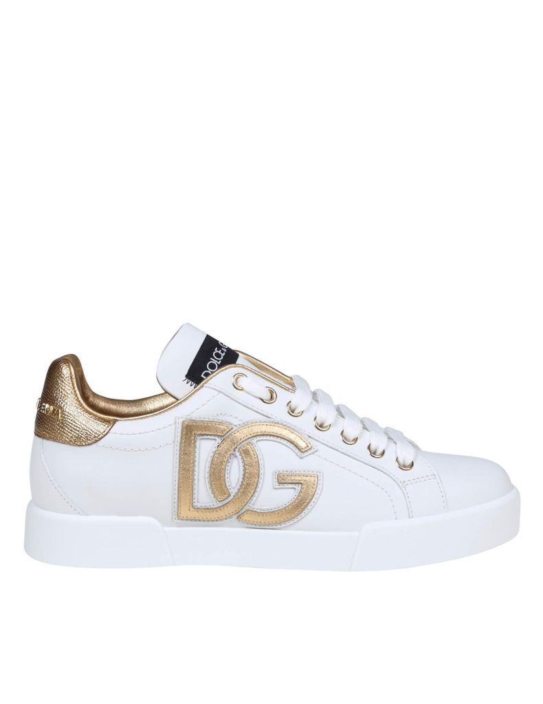 Portofino Sneakers In White Leather
