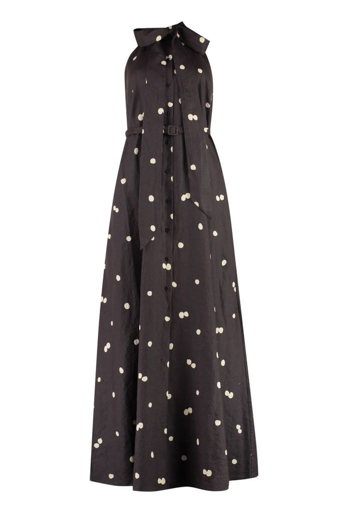 Polka Dot Print Long Dress