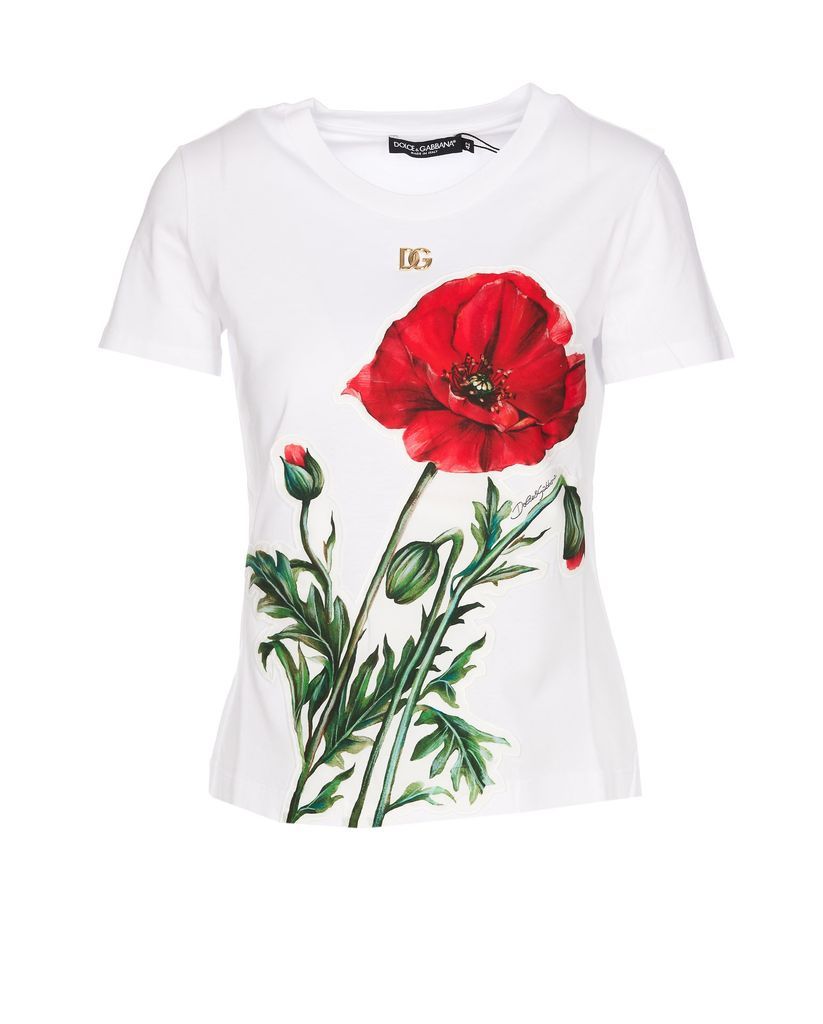 Poppies Print T-Shirt