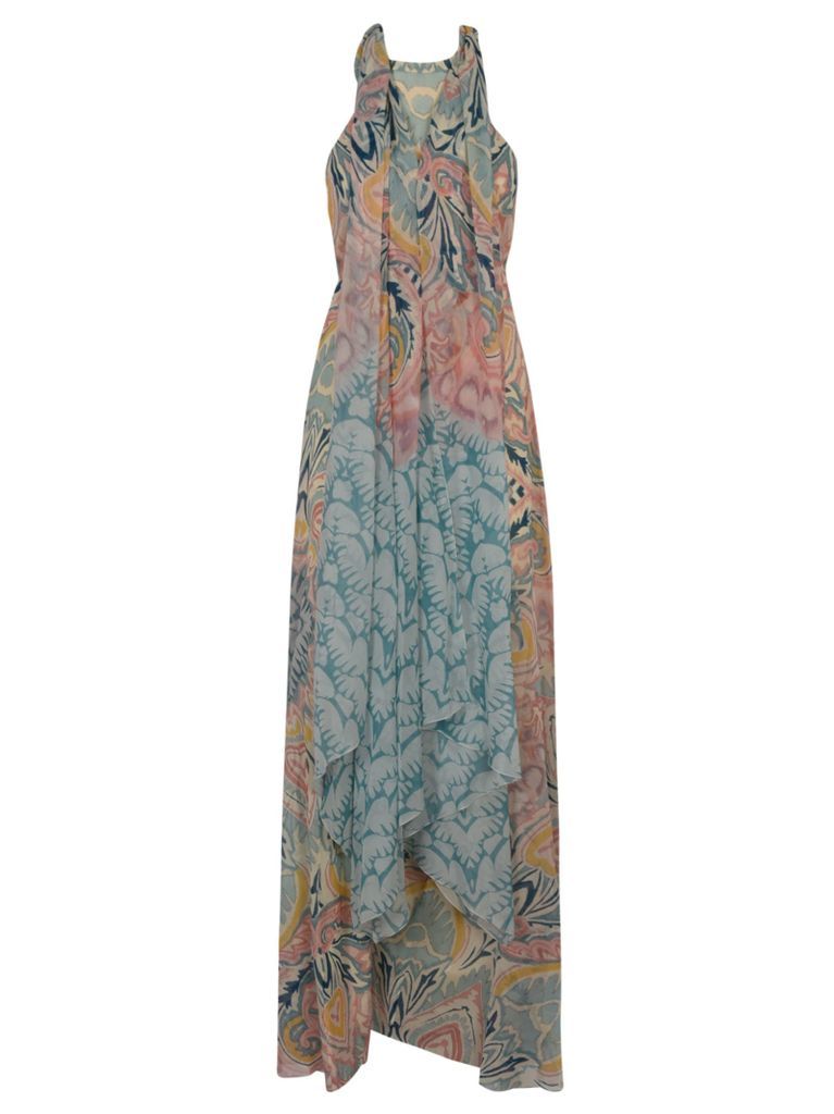 Printed Long-Length Dress