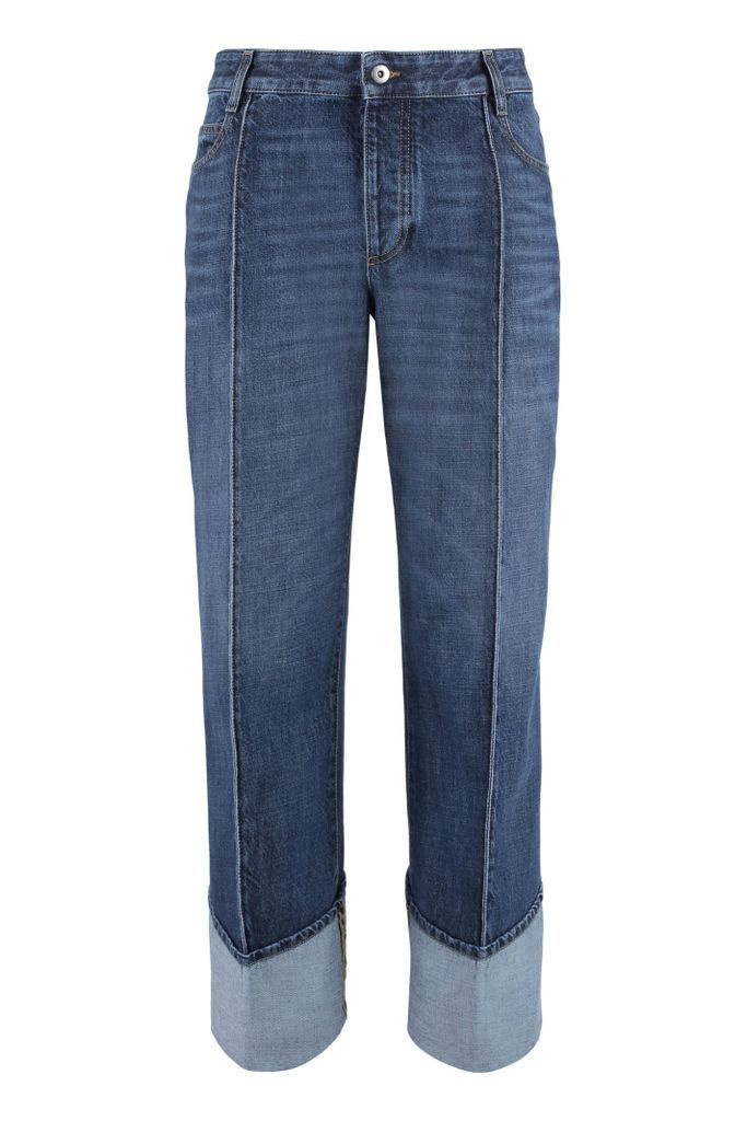 Regular-Fit Cropped Jeans