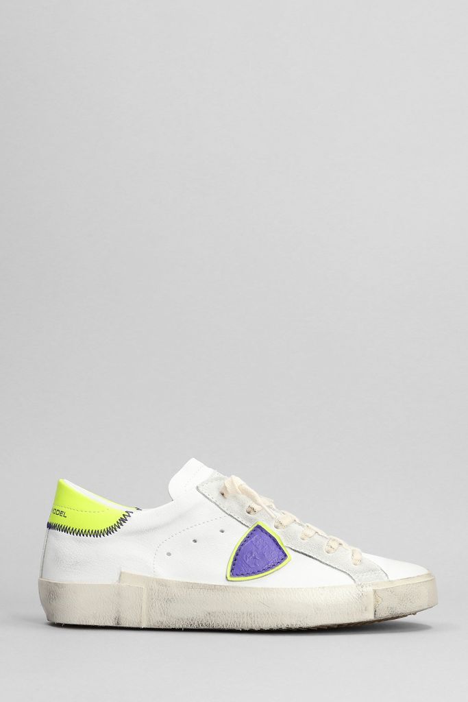 Prsx Sneakers In White Leather