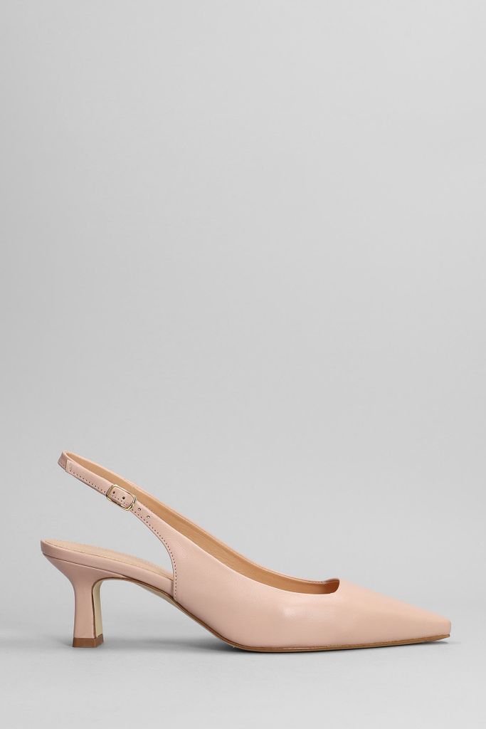Pumps In Rose-Pink Leather