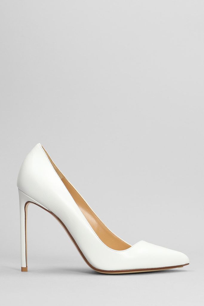 Pumps In White Leather